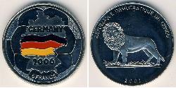 5 Franc Repubblica Democratica del Congo Rame/Nichel 