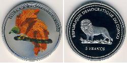 5 Franc Repubblica Democratica del Congo Rame/Nichel 