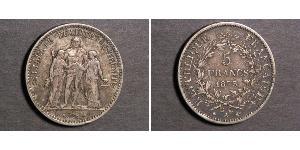 5 Franc Dritte Französische Republik (1870-1940)  Silber 