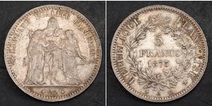 5 Franc Dritte Französische Republik (1870-1940)  Silber 