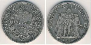 5 Franc Dritte Französische Republik (1870-1940)  Silber 