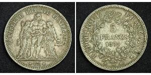 5 Franc Dritte Französische Republik (1870-1940)  Silber 