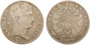 5 Franc Erstes Kaiserreich (1804-1814) Silber Napoleon Bonaparte(1769 - 1821)