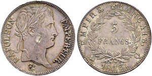 5 Franc Erstes Kaiserreich (1804-1814) Silber Napoleon Bonaparte(1769 - 1821)