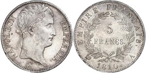 5 Franc Erstes Kaiserreich (1804-1814) Silber Napoleon Bonaparte(1769 - 1821)