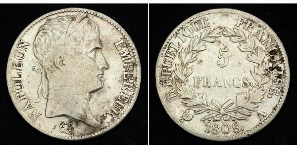 5 Franc Erstes Kaiserreich (1804-1814) Silber Napoleon Bonaparte(1769 - 1821)