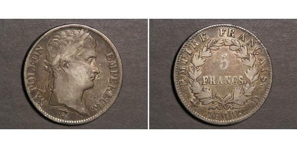 5 Franc Erstes Kaiserreich (1804-1814) Silber Napoleon Bonaparte(1769 - 1821)