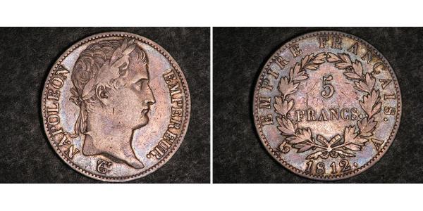 5 Franc Erstes Kaiserreich (1804-1814) Silber Napoleon Bonaparte(1769 - 1821)