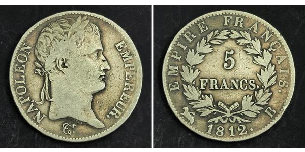 5 Franc Erstes Kaiserreich (1804-1814) Silber Napoleon Bonaparte(1769 - 1821)