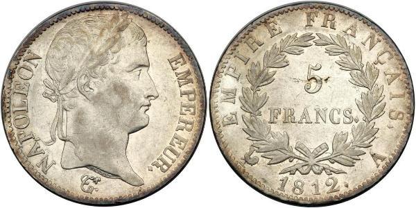 5 Franc Erstes Kaiserreich (1804-1814) Silber Napoleon Bonaparte(1769 - 1821)