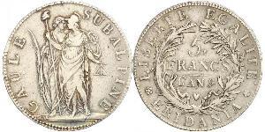 5 Franc Italian city-states Silber 