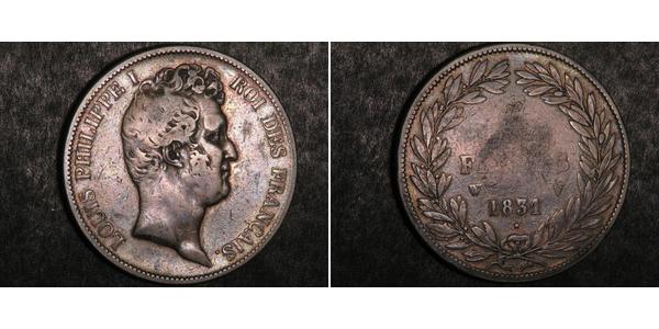 5 Franc Julimonarchie (1830-1848) Silber Louis-Philippe I (1773 -1850)