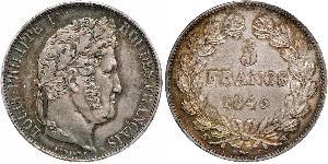 5 Franc Julimonarchie (1830-1848) / Frankreich Silber Louis-Philippe I (1773 -1850)