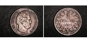 5 Franc Julimonarchie (1830-1848) / Frankreich Silber Louis-Philippe I (1773 -1850)