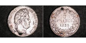 5 Franc Julimonarchie (1830-1848) / Frankreich Silber Louis-Philippe I (1773 -1850)