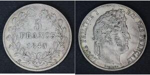 5 Franc Julimonarchie (1830-1848) / Frankreich Silber Louis-Philippe I (1773 -1850)