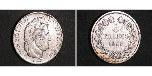 5 Franc Julimonarchie (1830-1848) / Frankreich Silber Louis-Philippe I (1773 -1850)