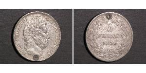 5 Franc Julimonarchie (1830-1848) / Frankreich Silber Louis-Philippe I (1773 -1850)