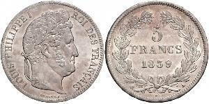 5 Franc Julimonarchie (1830-1848) / Frankreich Silber Louis-Philippe I (1773 -1850)