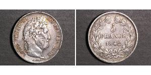 5 Franc Julimonarchie (1830-1848) / Frankreich Silber Louis-Philippe I (1773 -1850)