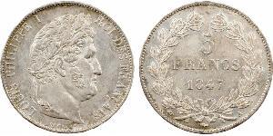 5 Franc Julimonarchie (1830-1848) / Frankreich Silber Louis-Philippe I (1773 -1850)