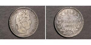 5 Franc Julimonarchie (1830-1848) / Frankreich Silber Louis-Philippe I (1773 -1850)