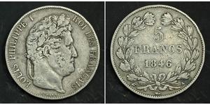 5 Franc Julimonarchie (1830-1848) / Frankreich Silber Louis-Philippe I (1773 -1850)