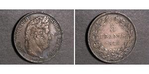 5 Franc Julimonarchie (1830-1848) / Frankreich Silber Louis-Philippe I (1773 -1850)