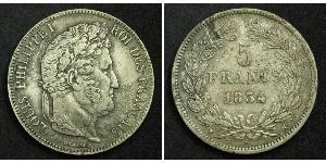 5 Franc Julimonarchie (1830-1848) / Frankreich Silber Louis-Philippe I (1773 -1850)