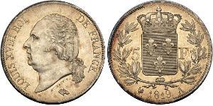 5 Franc Kingdom of France (1815-1830) Silber 