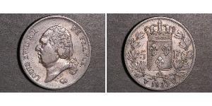 5 Franc Kingdom of France (1815-1830) Silber 