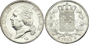 5 Franc Kingdom of France (1815-1830) Silber 