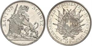 5 Franc Schweiz Silber 