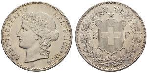 5 Franc Schweiz Silber 