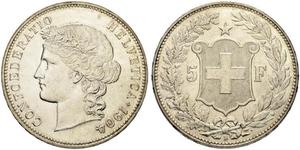 5 Franc Schweiz Silber 