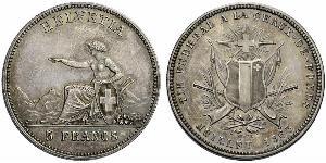 5 Franc Schweiz Silber 