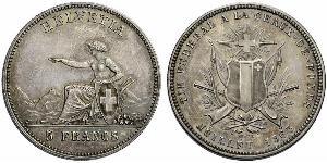 5 Franc Schweiz Silber 