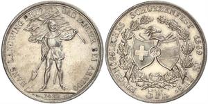 5 Franc Schweiz Silber 