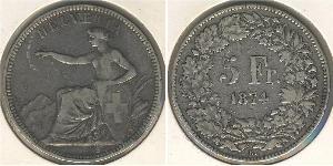 5 Franc Schweiz Silber 
