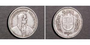 5 Franc Schweiz Silber 