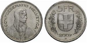 5 Franc Schweiz Silber 
