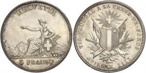 5 Franc Schweiz Silber 