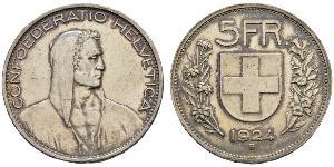 5 Franc Schweiz Silber 