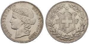 5 Franc Schweiz Silber 