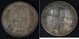 5 Franc Schweiz Silber 