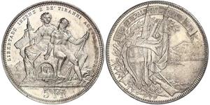 5 Franc Schweiz Silber 