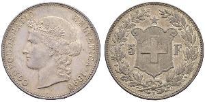 5 Franc Schweiz Silber 