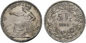 5 Franc Schweiz Silber 