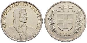 5 Franc Schweiz Silber 