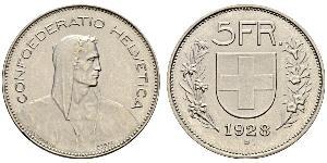 5 Franc Schweiz Silber 